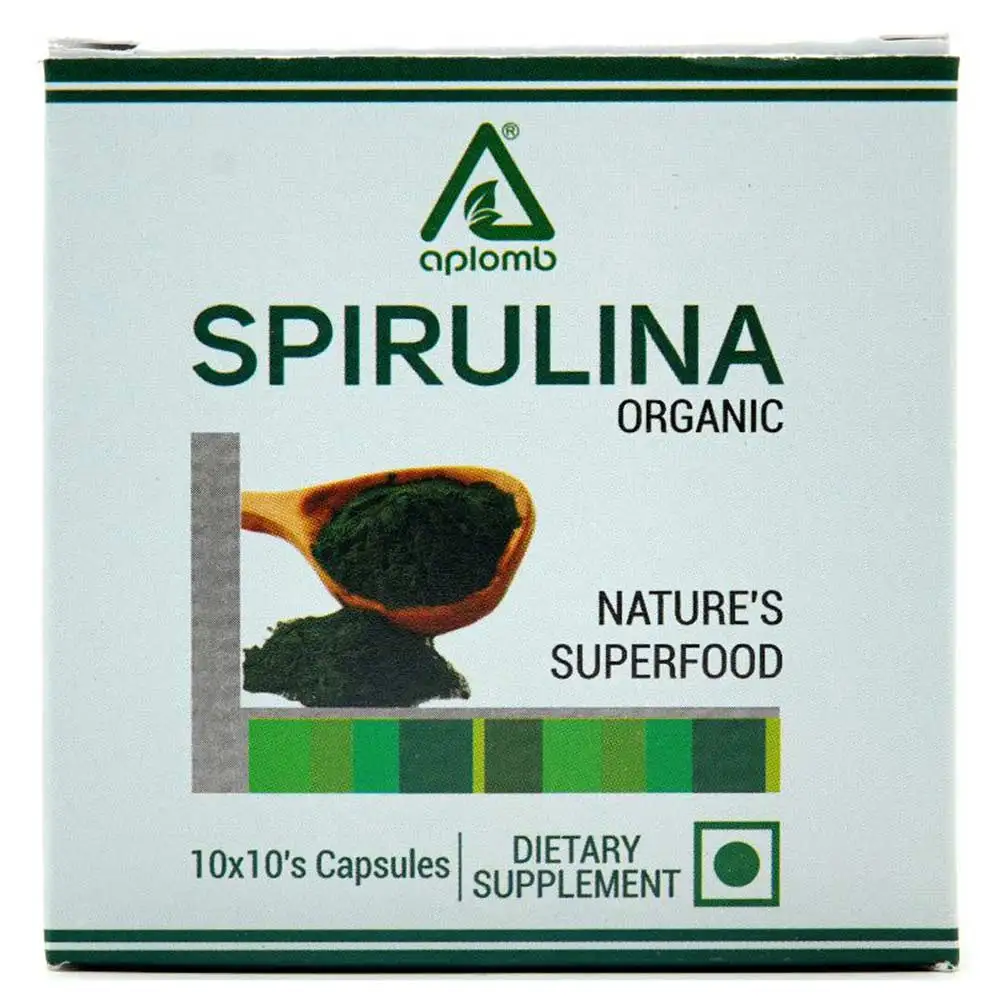 Aplomb Organic Spirulina,  100 capsules