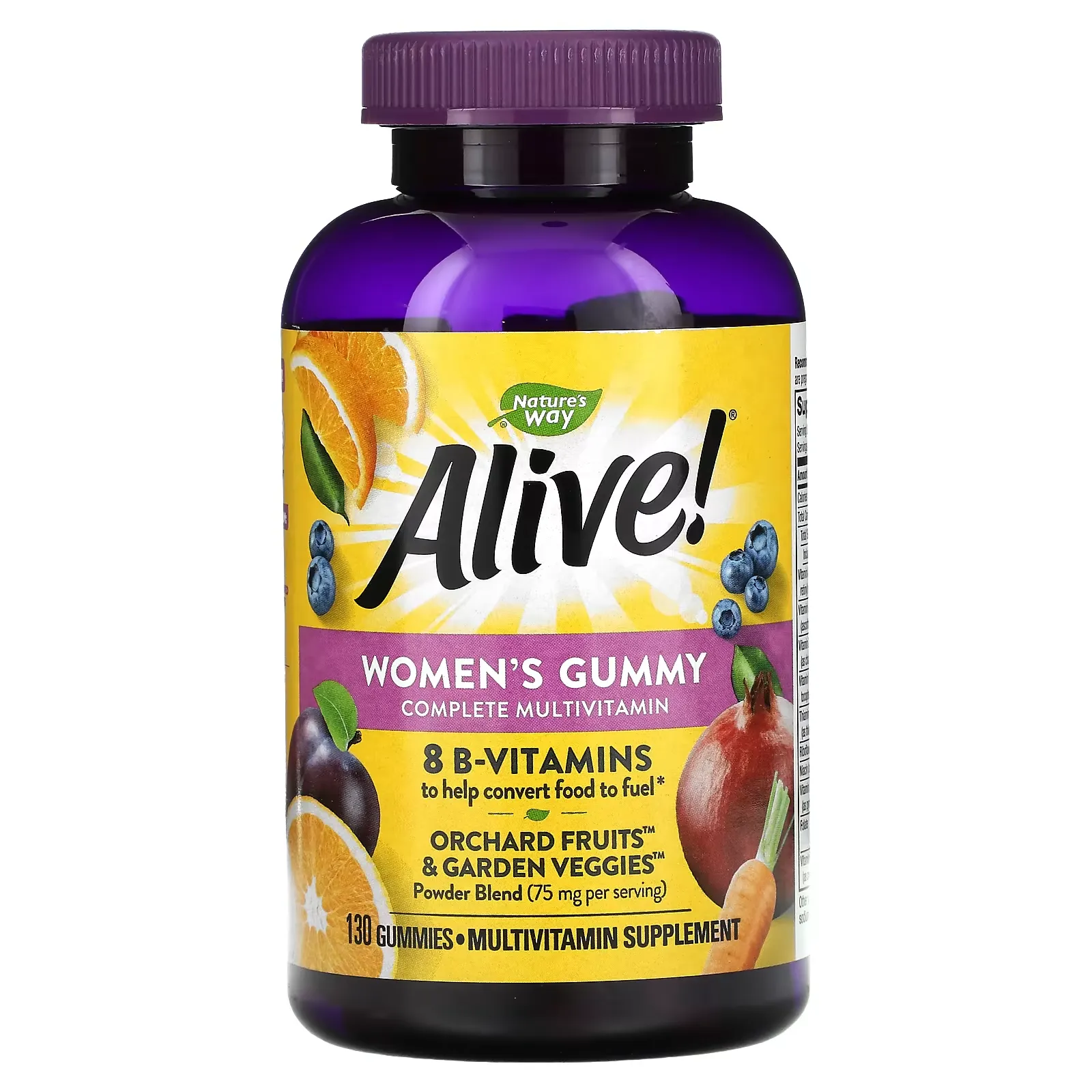 Alive! Women's Gummy Complete Multivitamin, Mixed Berry, 130 Gummies