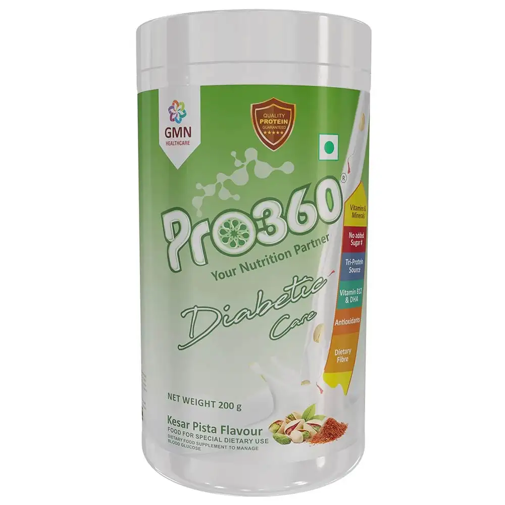 PRO360 Diabetic Nutritional Beverage Mix,  0.44 lb  Kesar Pista