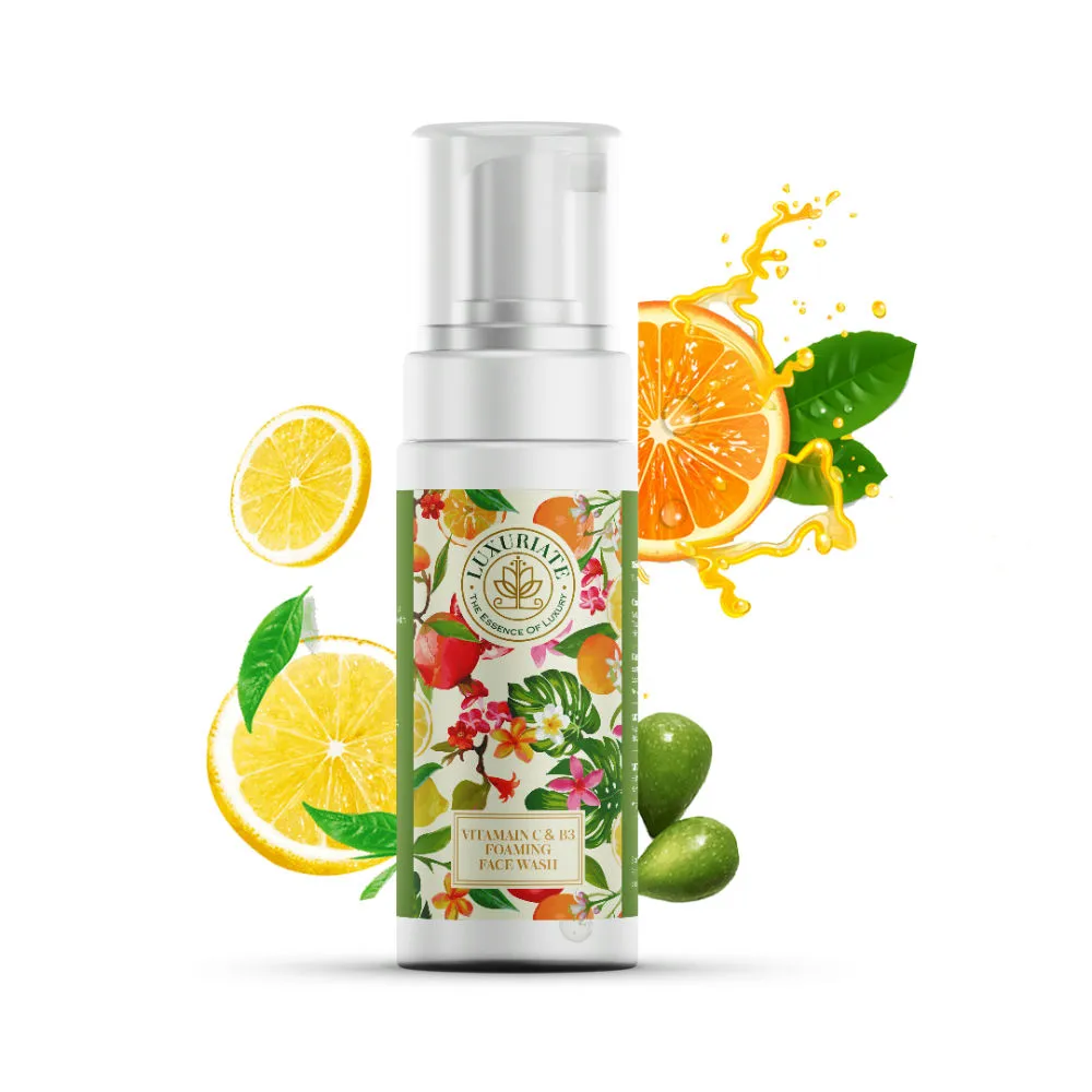 LUXURIATE Vitamin C & B3 Foaming Face Wash