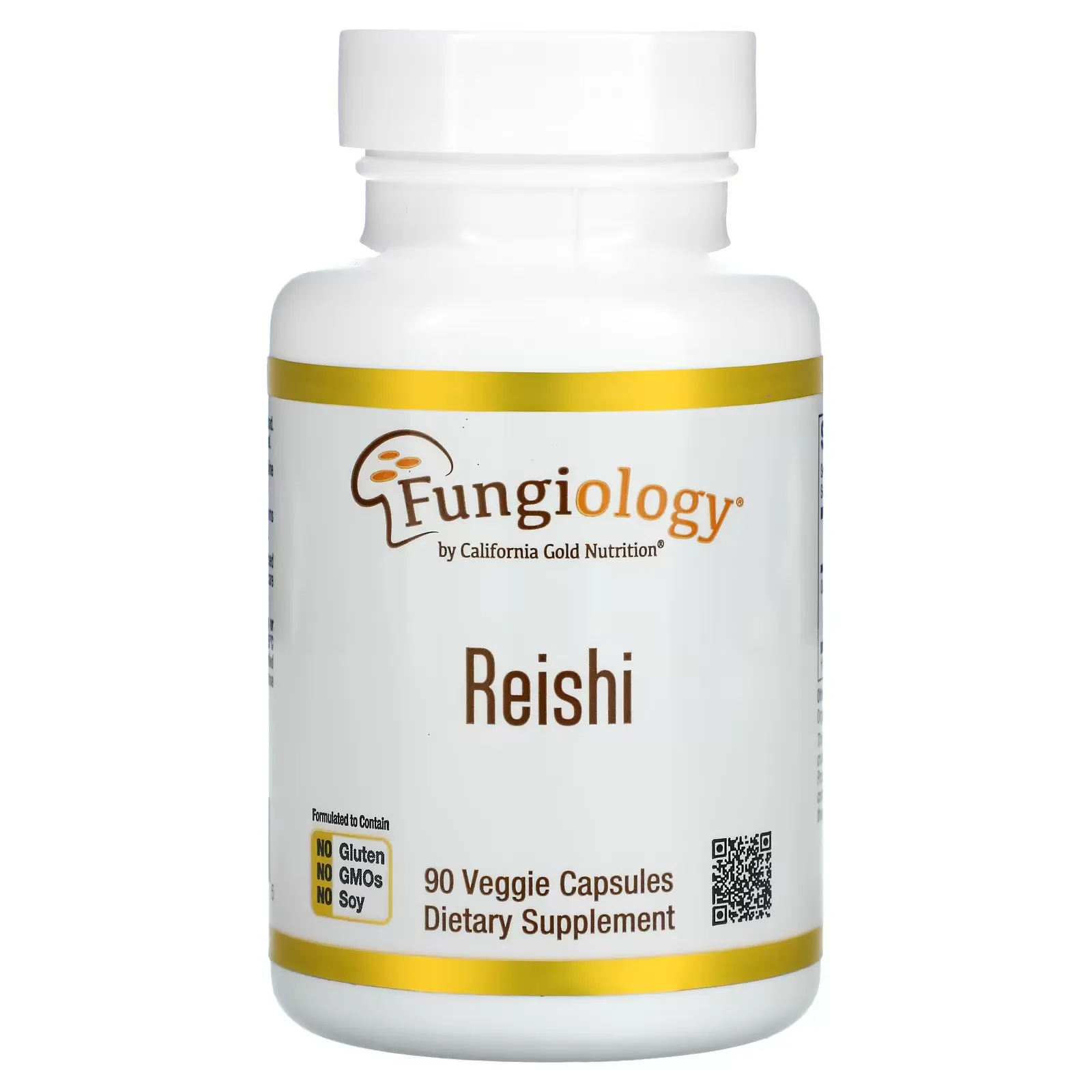 Reishi (Ganoderma Lucidum), Full-Spectrum, Certified Organic, Cellular Support, 90 Veggie Capsules