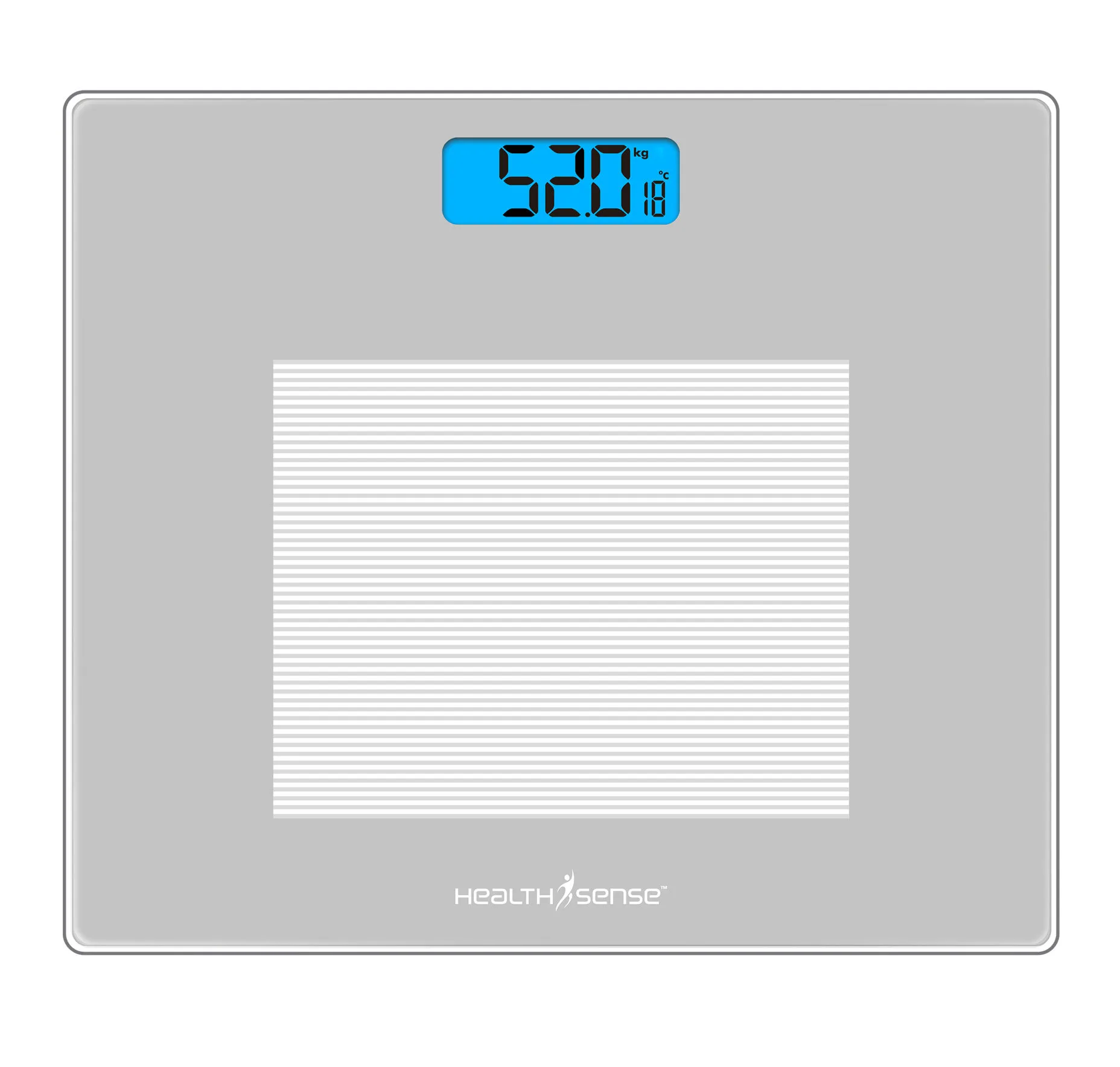 HealthSense Dura-Glass Grey Personal Scale (PS115)