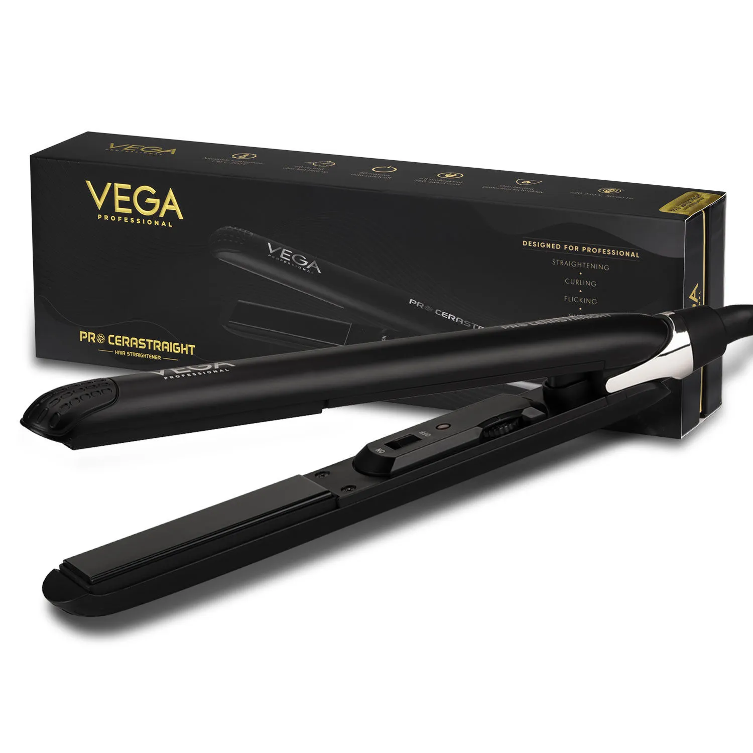 VEGA Professional Pro Cera Straight Hair Straightener (VPPHS-09)