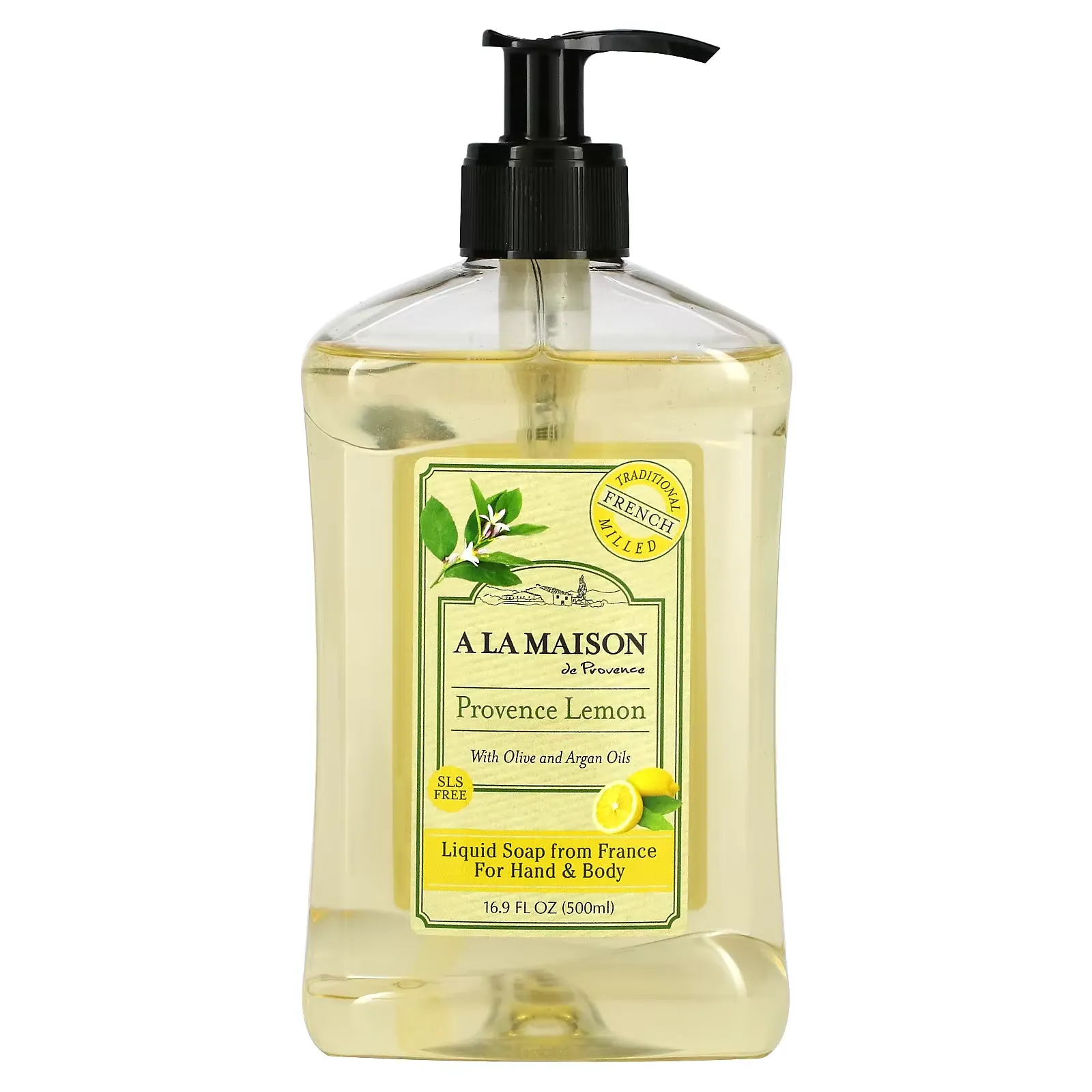 Liquid Soap For Hands & Body, Provence Lemon, 16.9 fl oz (500 ml)