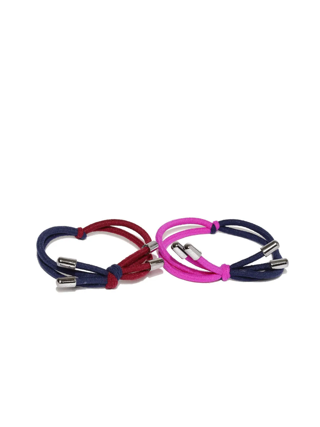 Toniq Color Blocked Lily Rubber Band Set