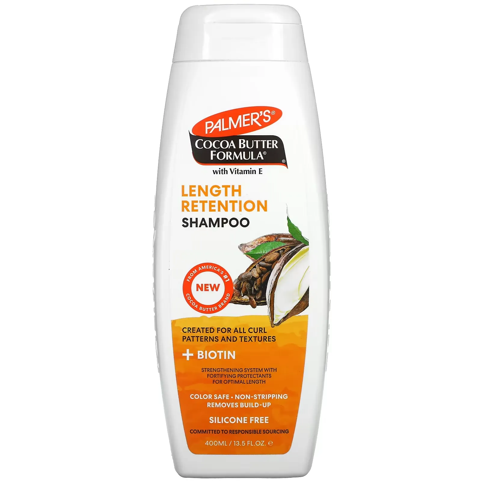 Cocoa Butter Formula with Vitamin E, Length Retention Shampoo, 13.5 fl oz (400 ml)