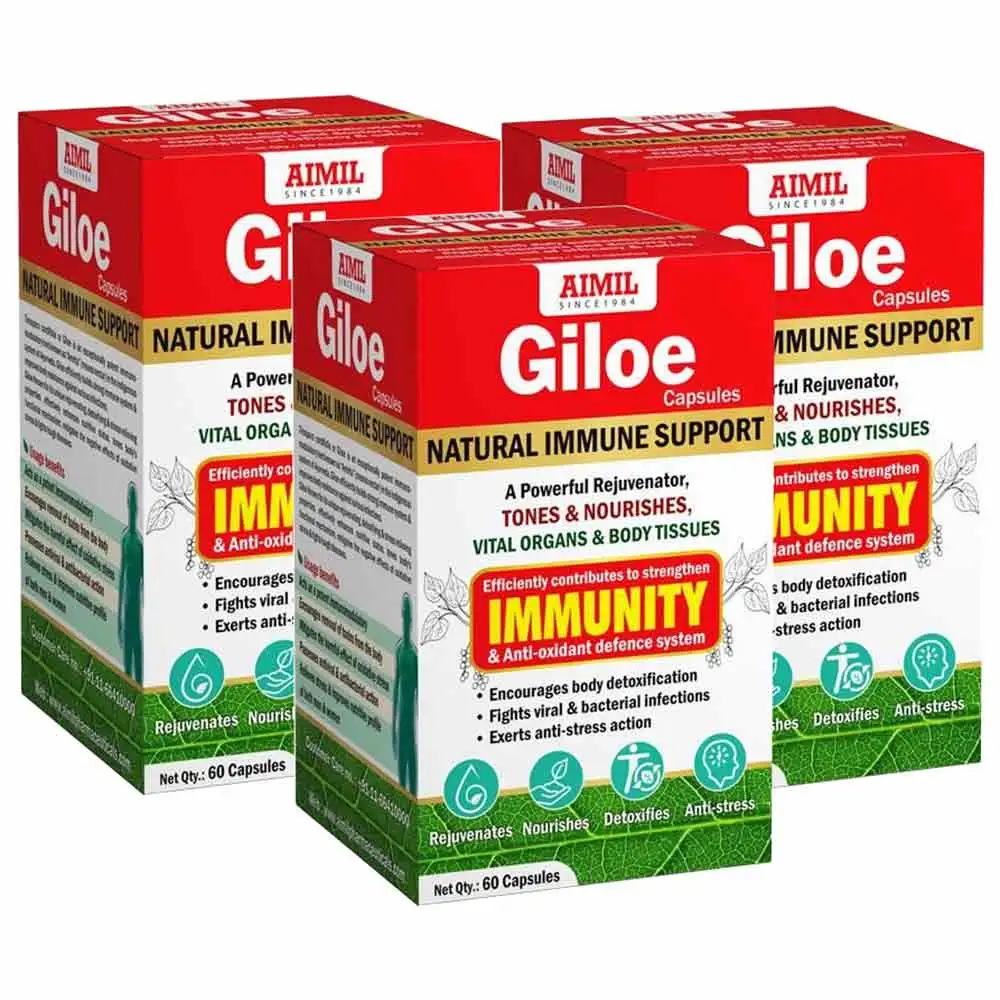 Aimil Giloe (Pack of 3),  60 capsules