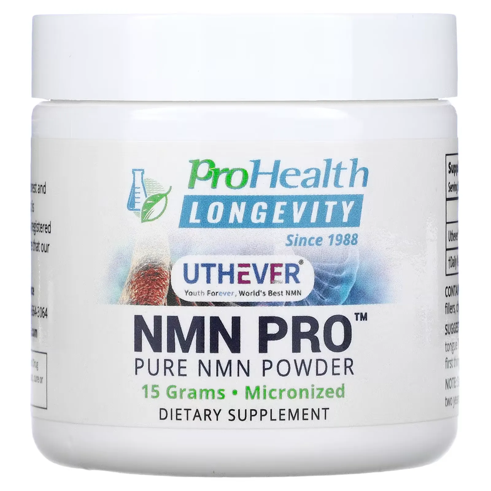 NMN Pro, Pure NMN Powder, 15 g