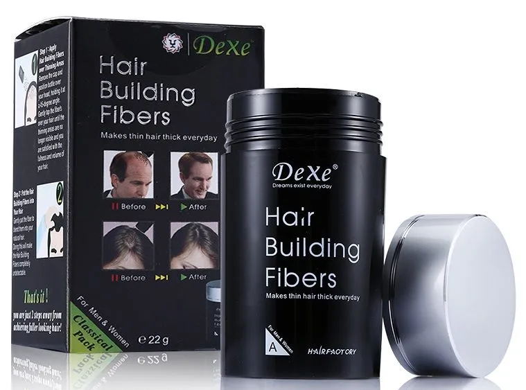 Dexe Hair Building Fibers - Dark Brown