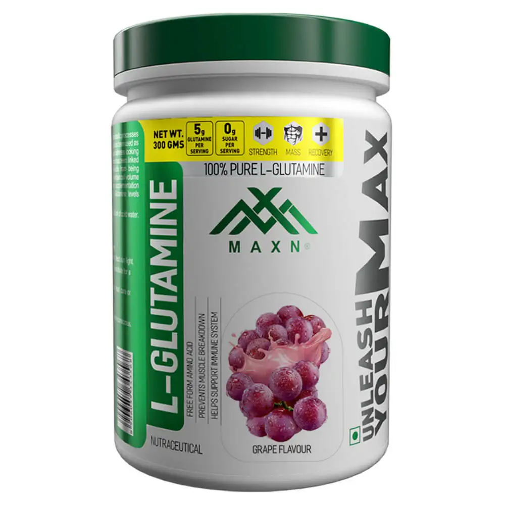 Maxn L Glutamine,  0.66 lb  Grape