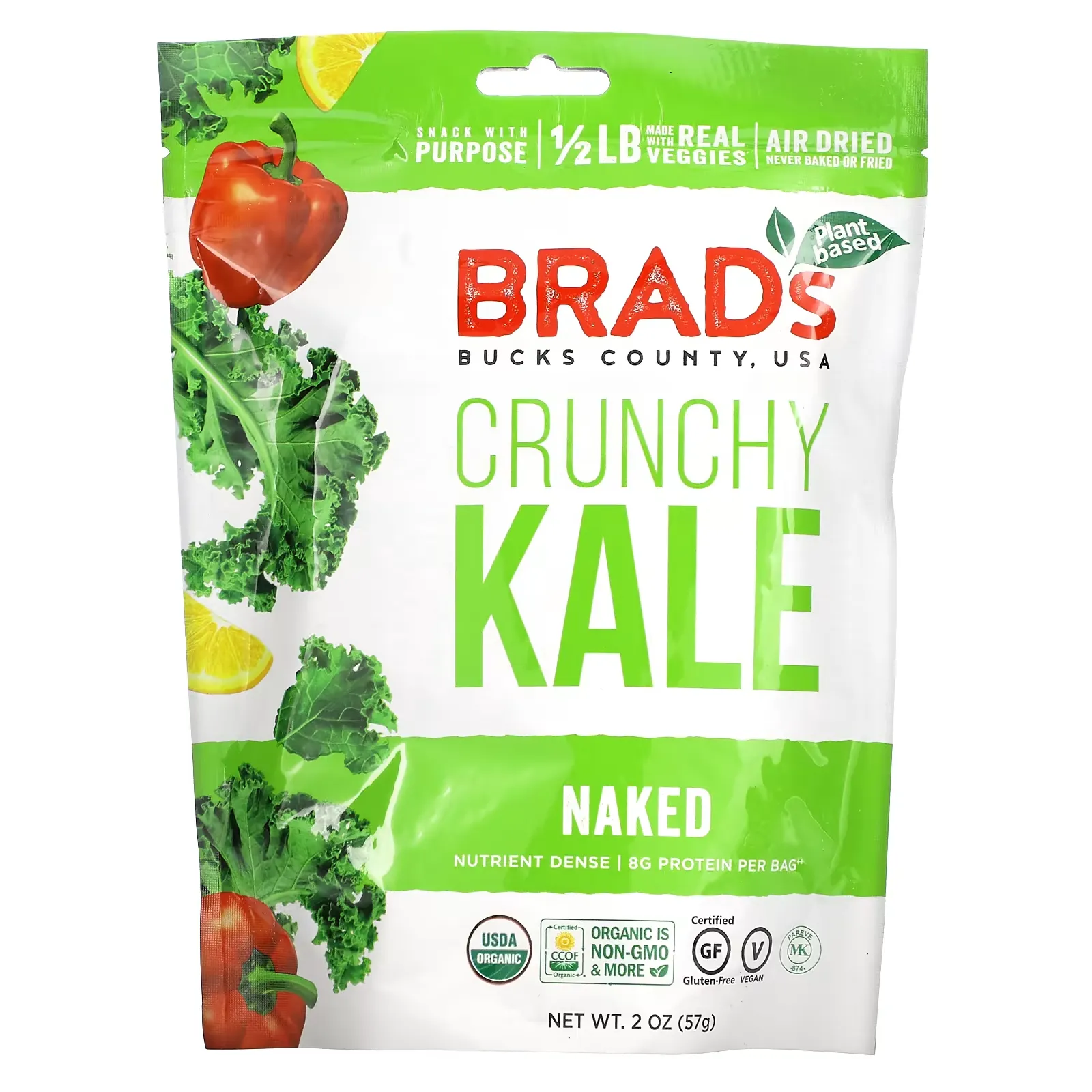 Crunchy Kale, Naked, 2 oz (57 g)