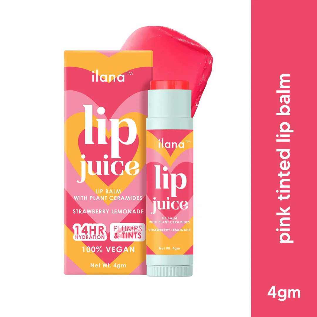 Ilana Lip Juice Hydrating And Plumping Vegan Tinted Lip Balm