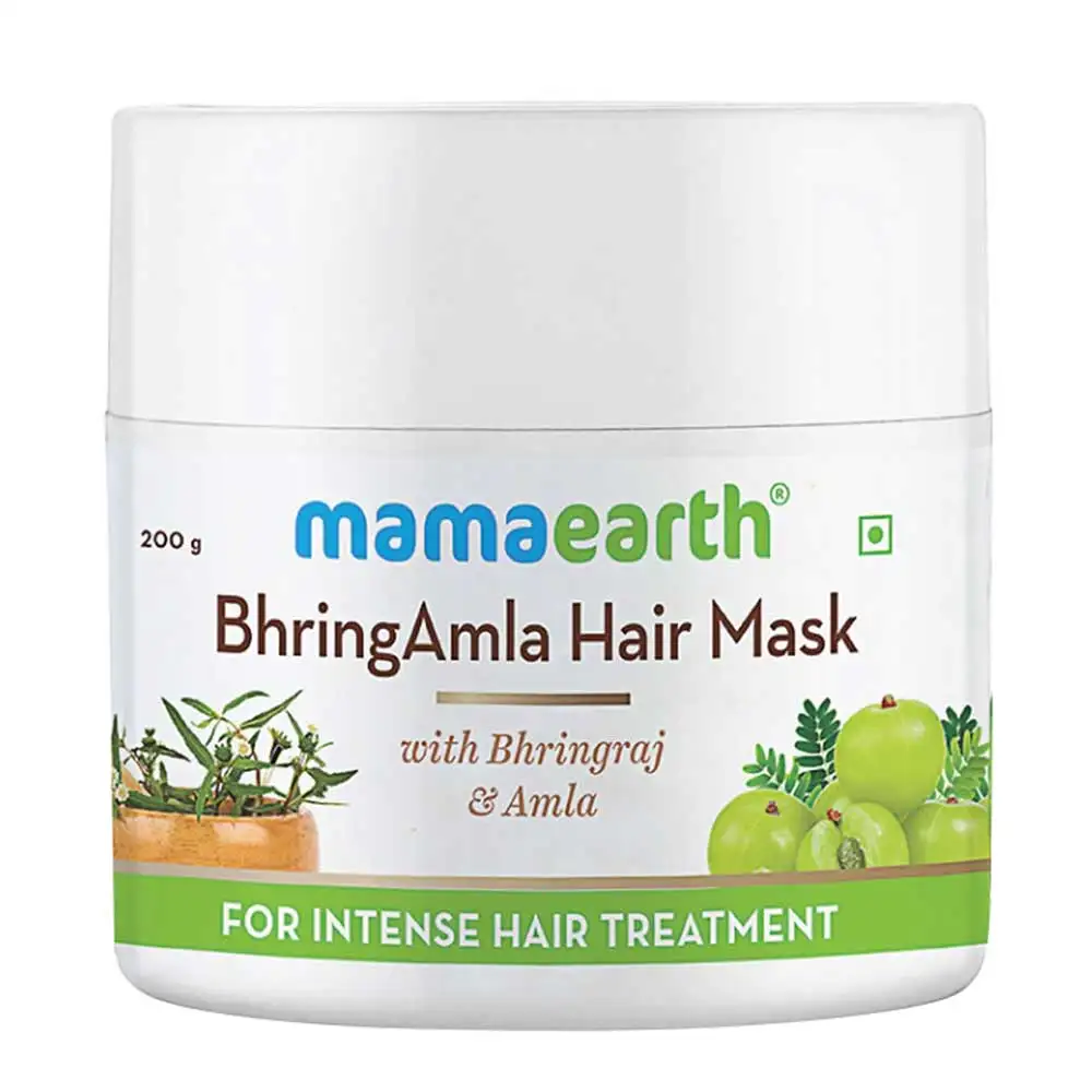 Mamaearth BhringAmla Hair Mask,  200 g  with Bhringraj & Amla for Intense Hair Treatment