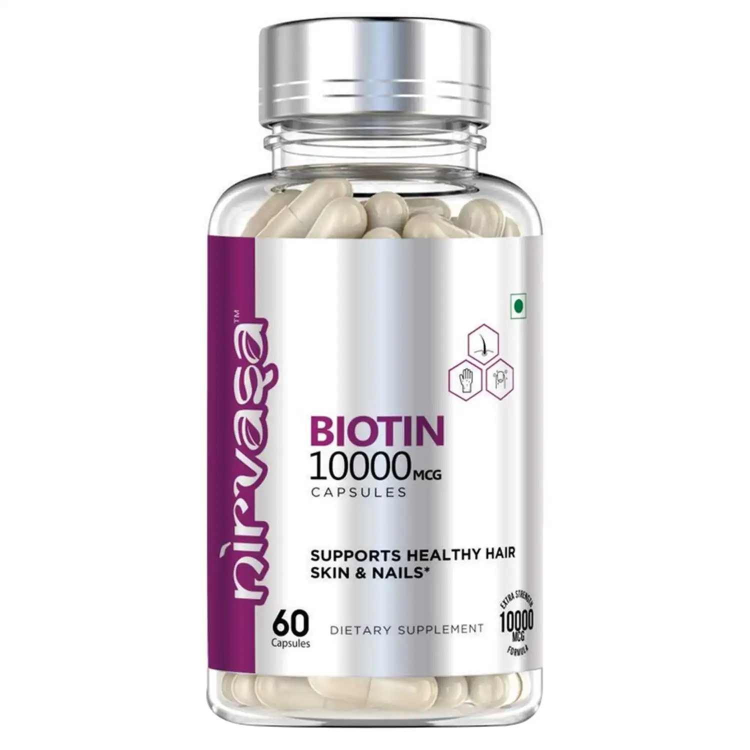 Nirvasa Biotin,  60 tablet(s)  Unflavoured