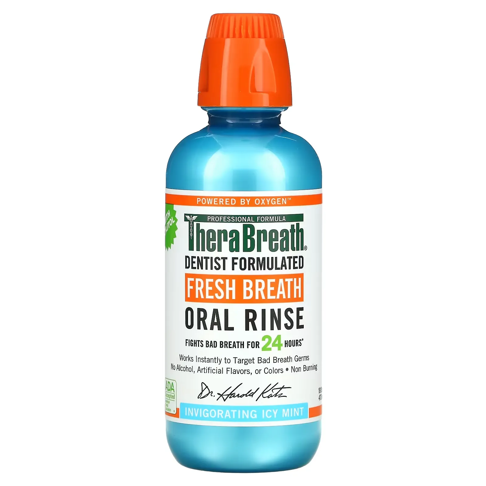 Fresh Breath Oral Rinse, Invigorating Icy Mint, 16 fl oz (473 ml)