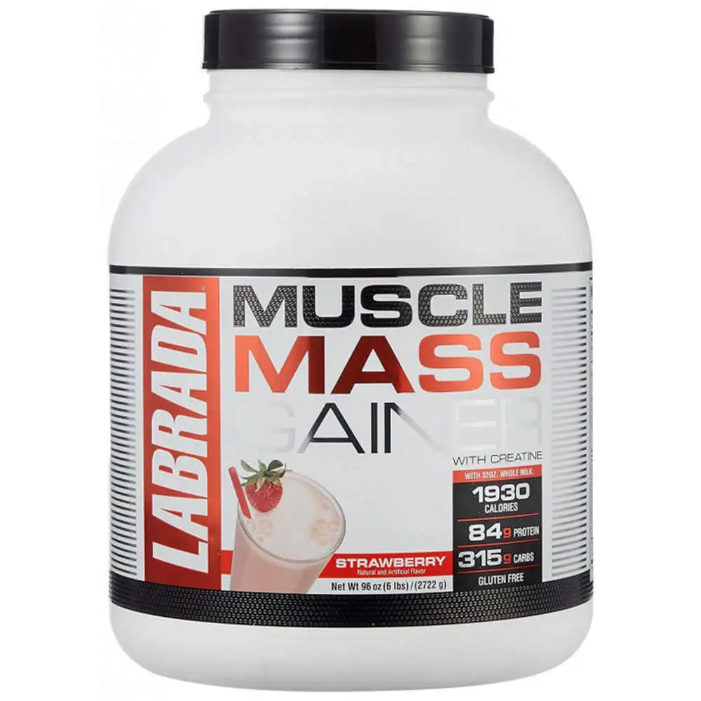 Labrada Muscle Mass Gainer,  6 lb  Strawberry