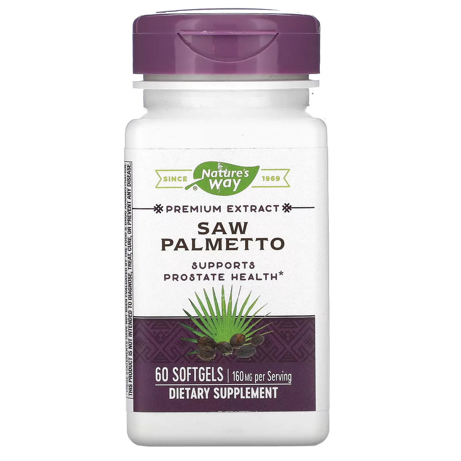 Saw Palmetto, 160 mg, 60 Softgels