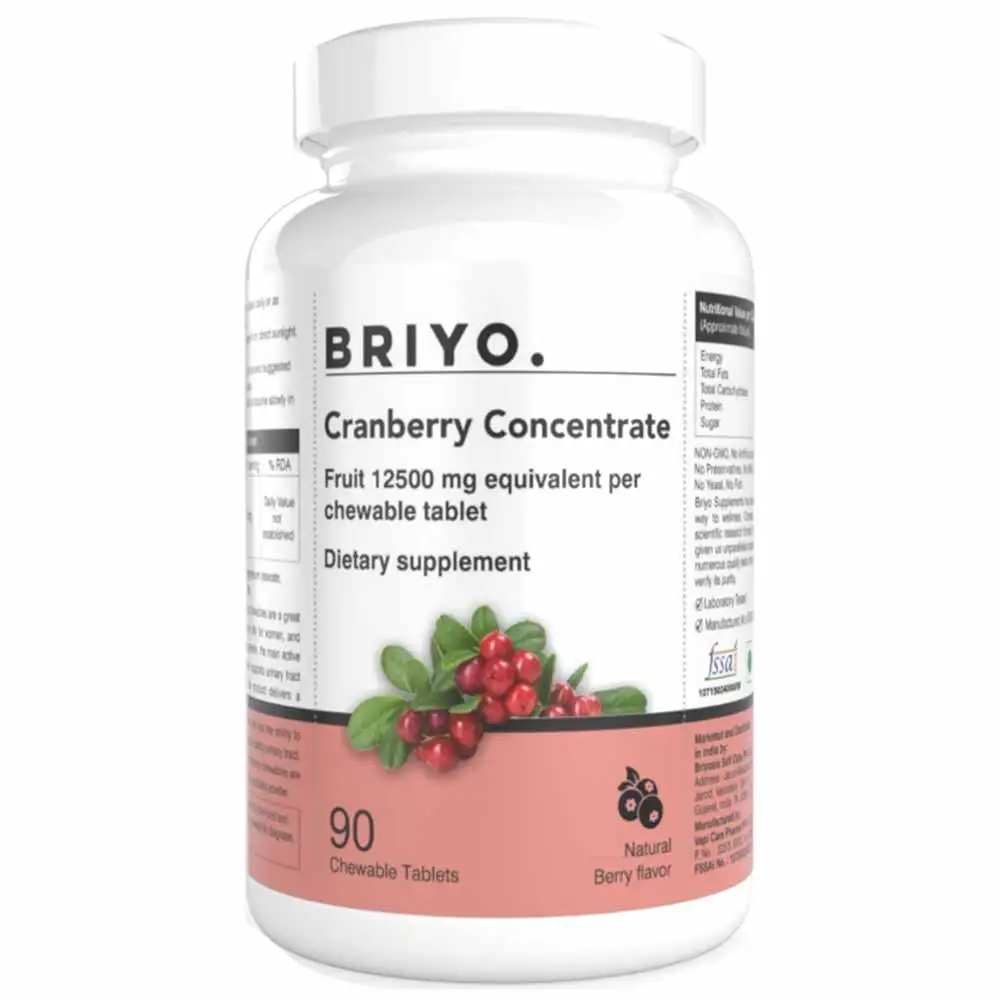 Briyo Cranberry Concentrate,  90 chewable tablet(s)