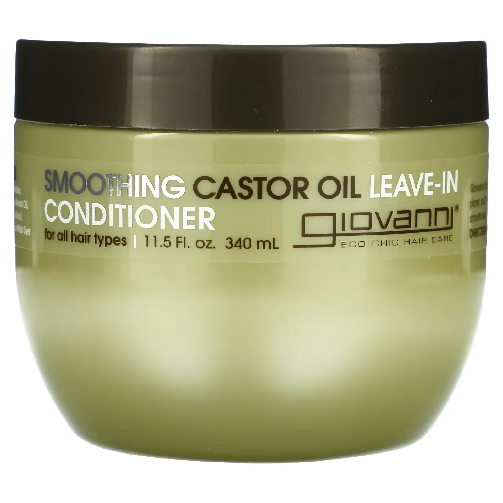 Smoothing Castor Oil Leave-In Conditioner, For All Hair Types, 11.5 fl oz (340 ml)