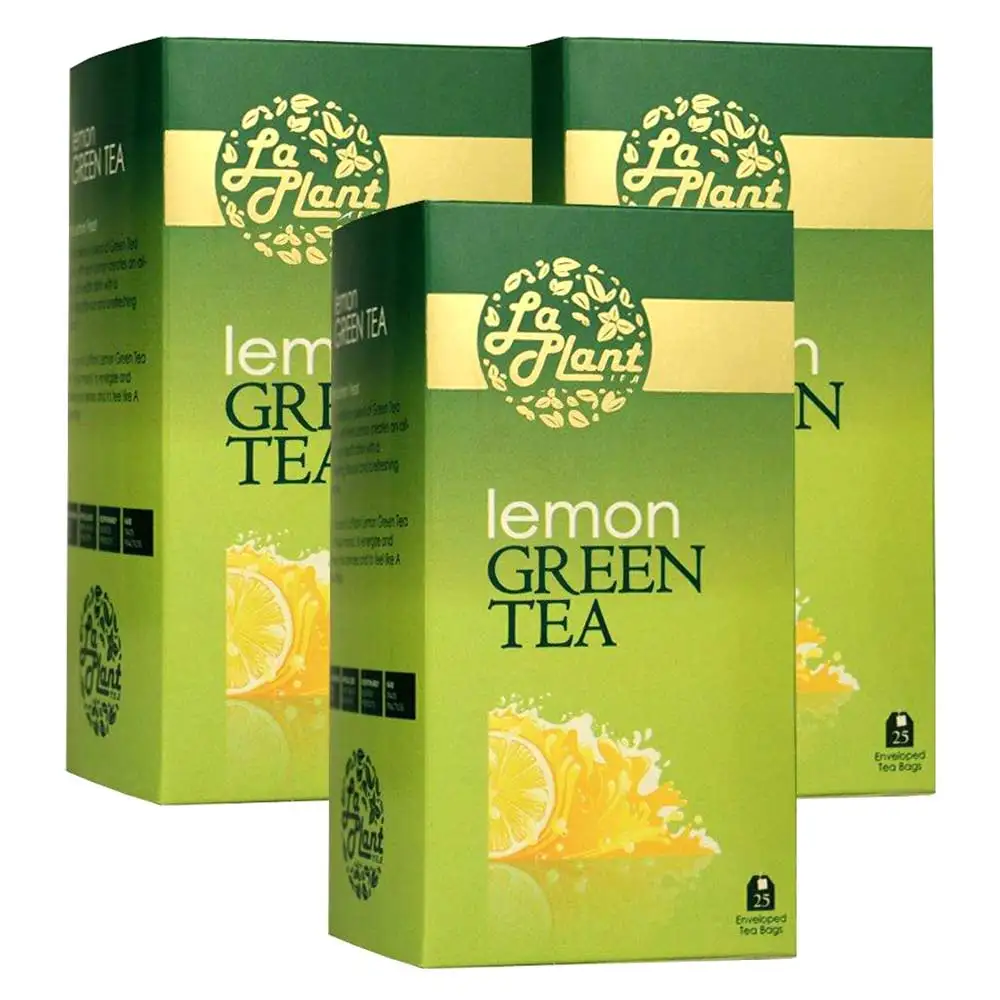 Laplant Green Tea & Lemon,  25 Piece(s)/Pack  Lemon(Pack of 3)