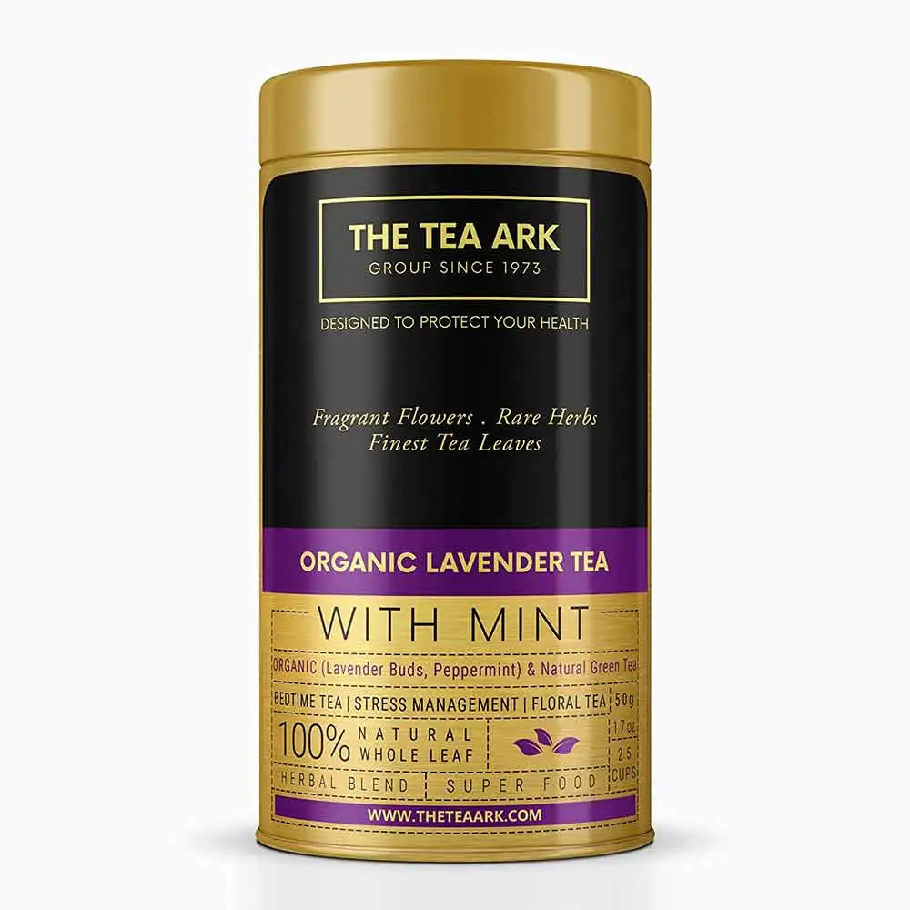 The Tea Ark Organic Lavender Tea,  Mint - Tin  50 g