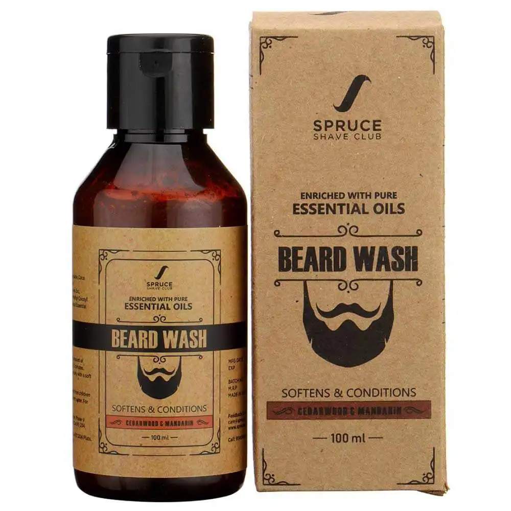 Spruce Shave Club Beard Wash,  100 ml  Cedarwood & Mandarin