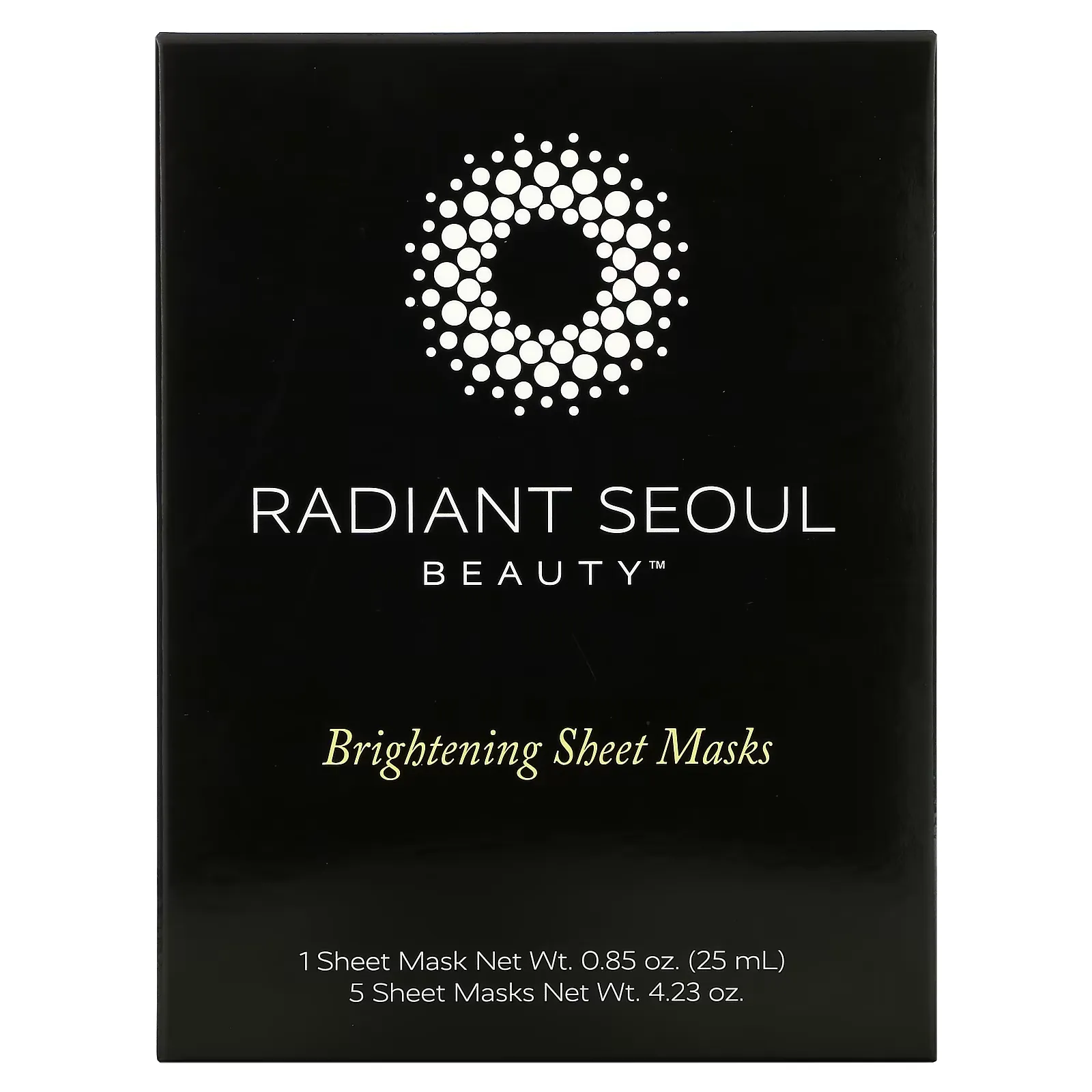 Brightening Beauty Sheet Mask, 5 Sheet Masks, 0.85 oz (25 ml) Each