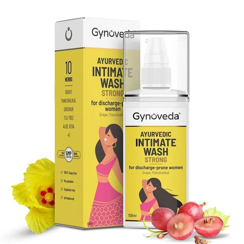 Gynoveda Ayurvedic Intimate Wash Soothe For Women With White Discharge