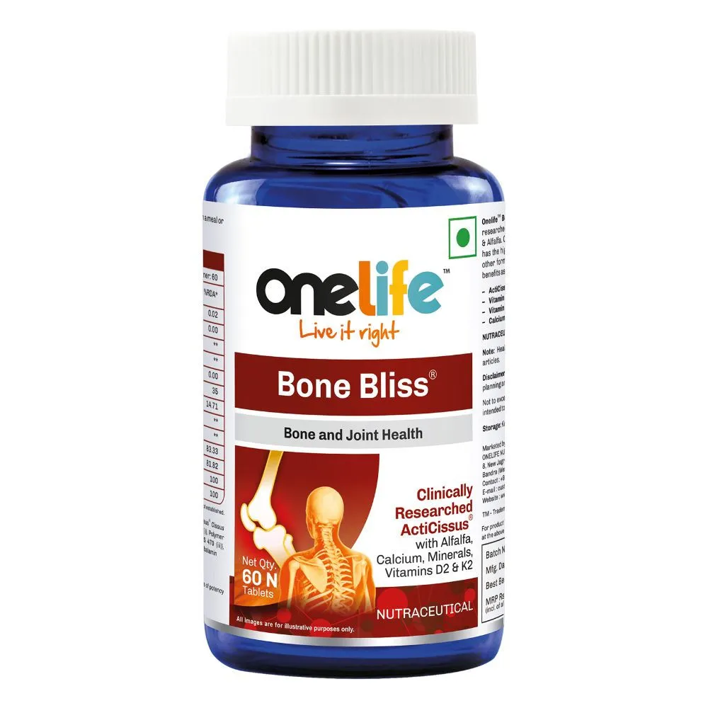 Onelife Bone Bliss Bone Health (Calcium) (Vitamin D3) 60 Tablets