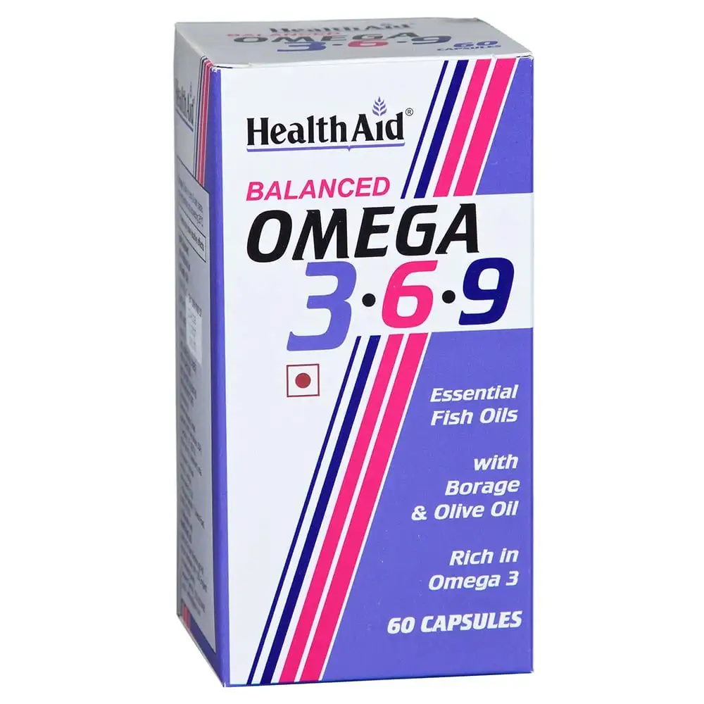 HealthAid Balanced Omega 3-6-9,  60 capsules