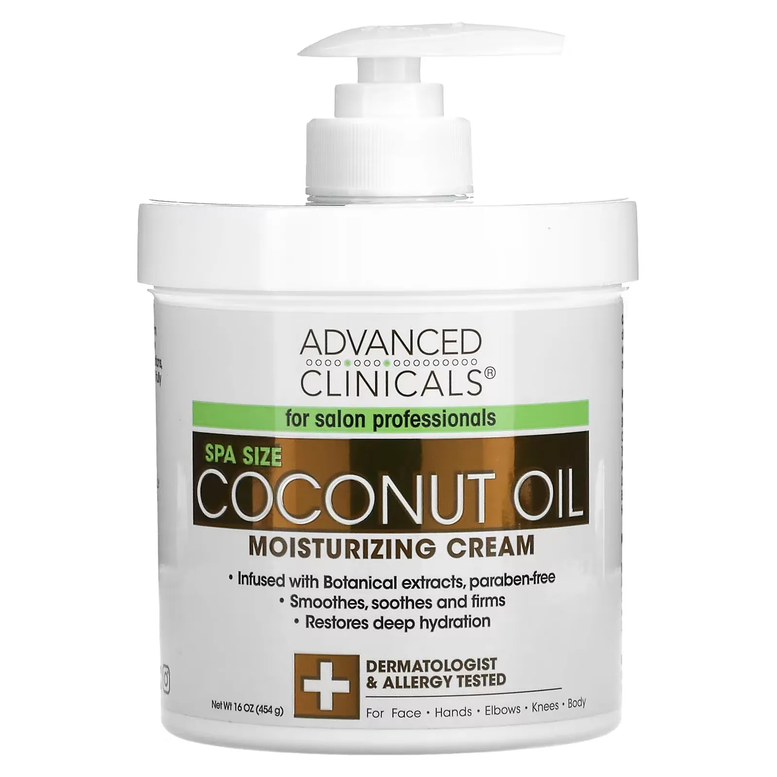 Coconut Oil Moisturizing Cream, 16 oz (454 g)