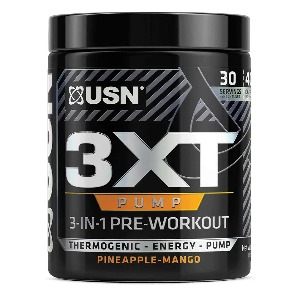 USN 3XT Pump 3-IN-1 Pre Workout,  0.41 lb  Pineapple Mango