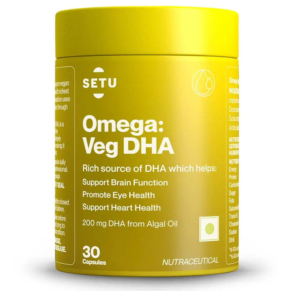 Setu Omega : Veg DHA,  30 capsules