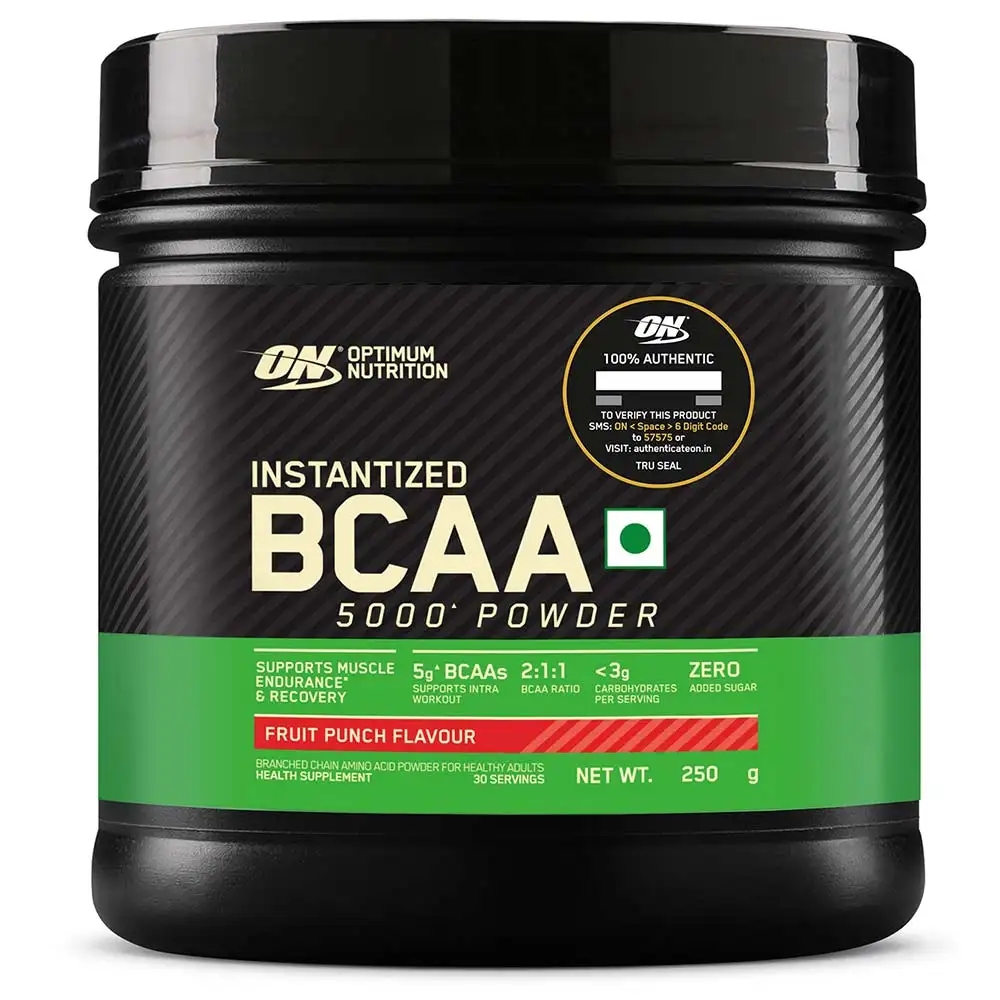 ON (Optimum Nutrition) Instantized BCAA 5000,  0.55 lb  30 Servings  Fruit Punch