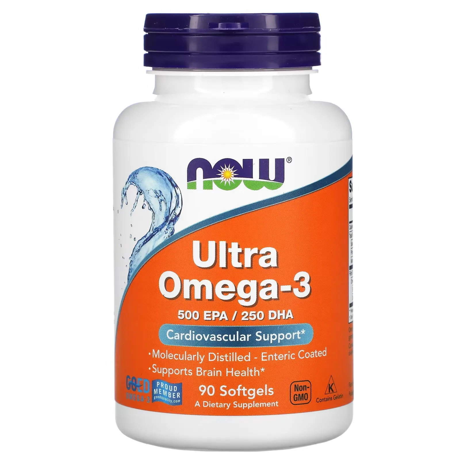 Ultra Omega-3, 500 EPA / 250  DHA, 90 Enteric Coated Softgels