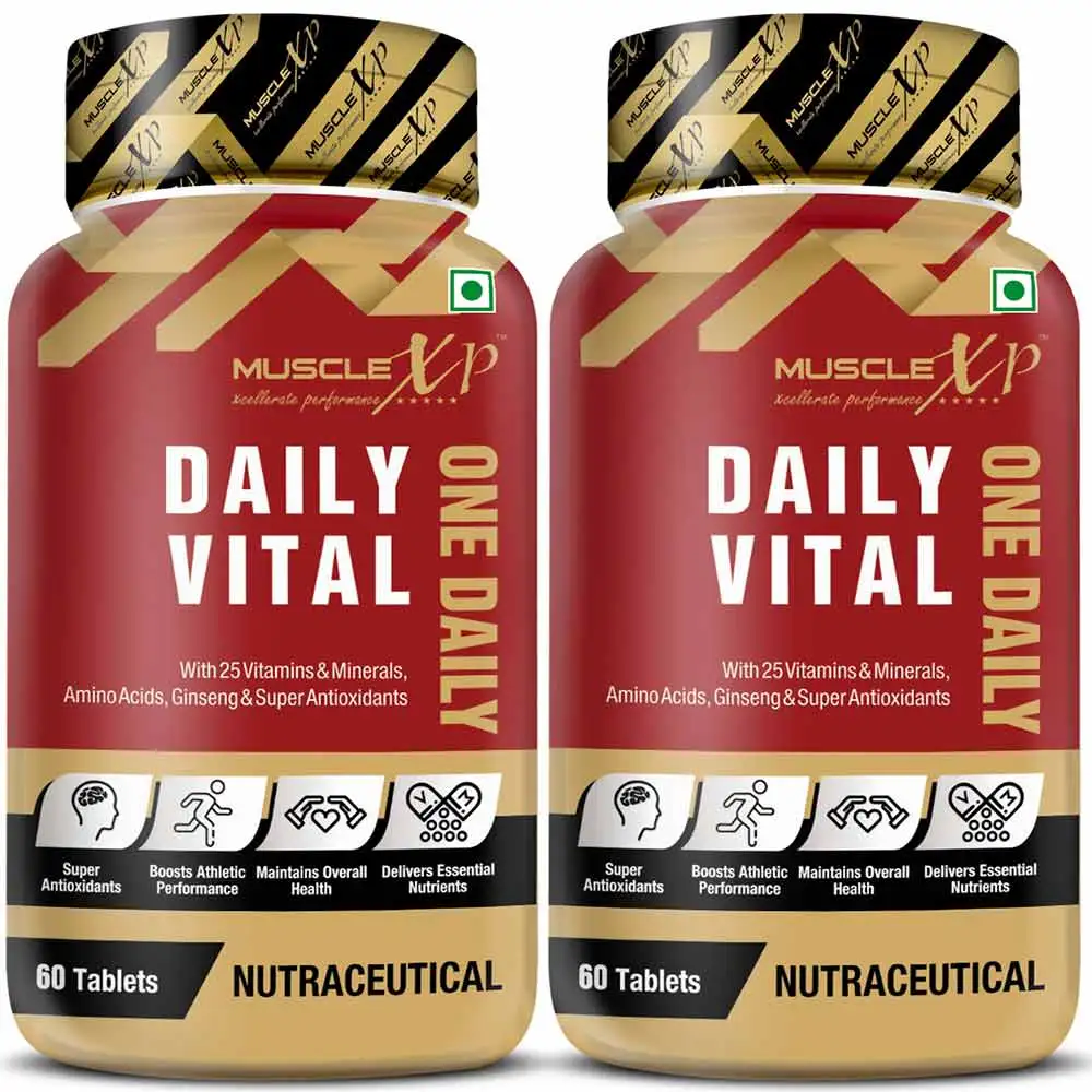 MuscleXP Daily Vital Multi Vitamin,  60 tablet(s)  Unflavoured (Pack of 2)