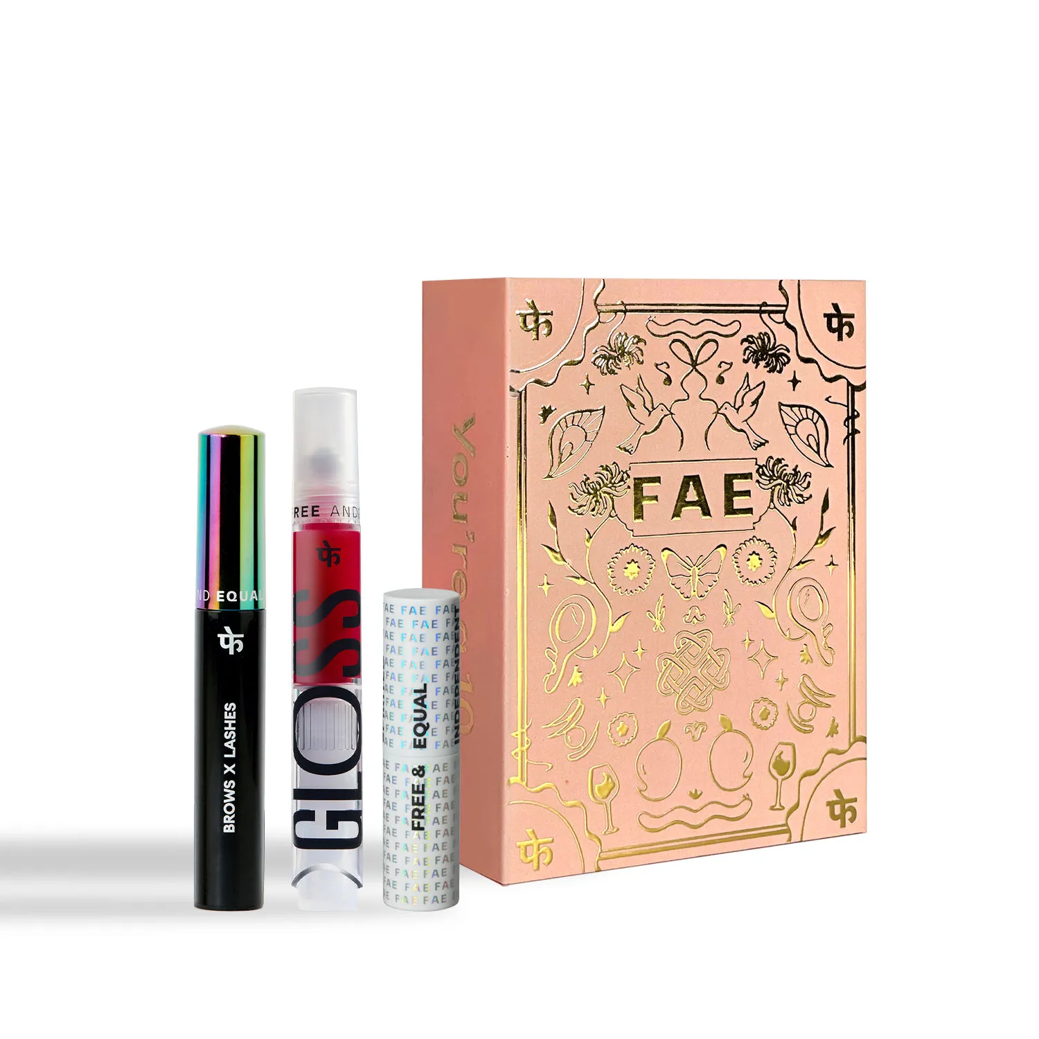 FAE Beauty Gift Box with Glaws Gloss + Modern Matte Lipstick + Brash