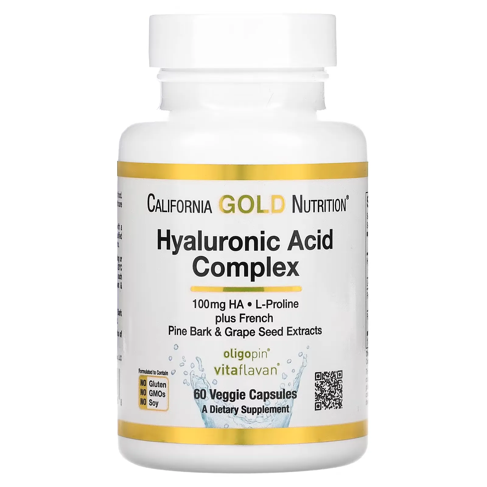 Hyaluronic Acid Complex, 60 Veggie Capsules