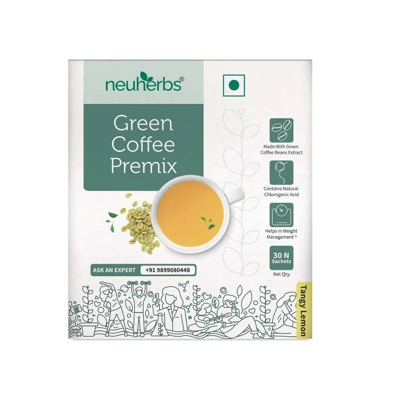 Neuherbs Instant Green Coffee Premix - Lemon