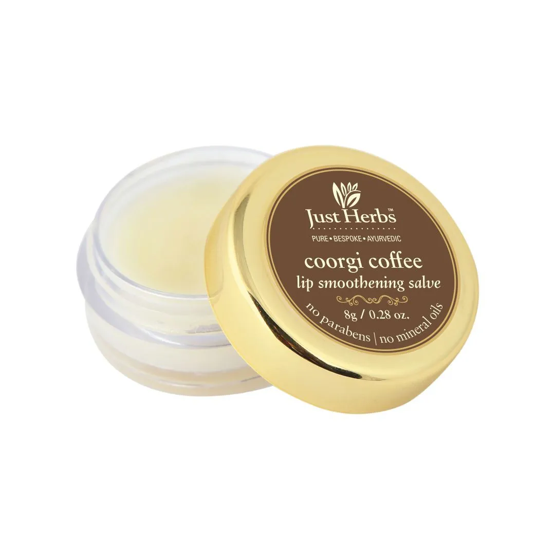 Just Herbs Coffee Lip Balm with Coffee & Shea Butter for Dry & Rough Lips