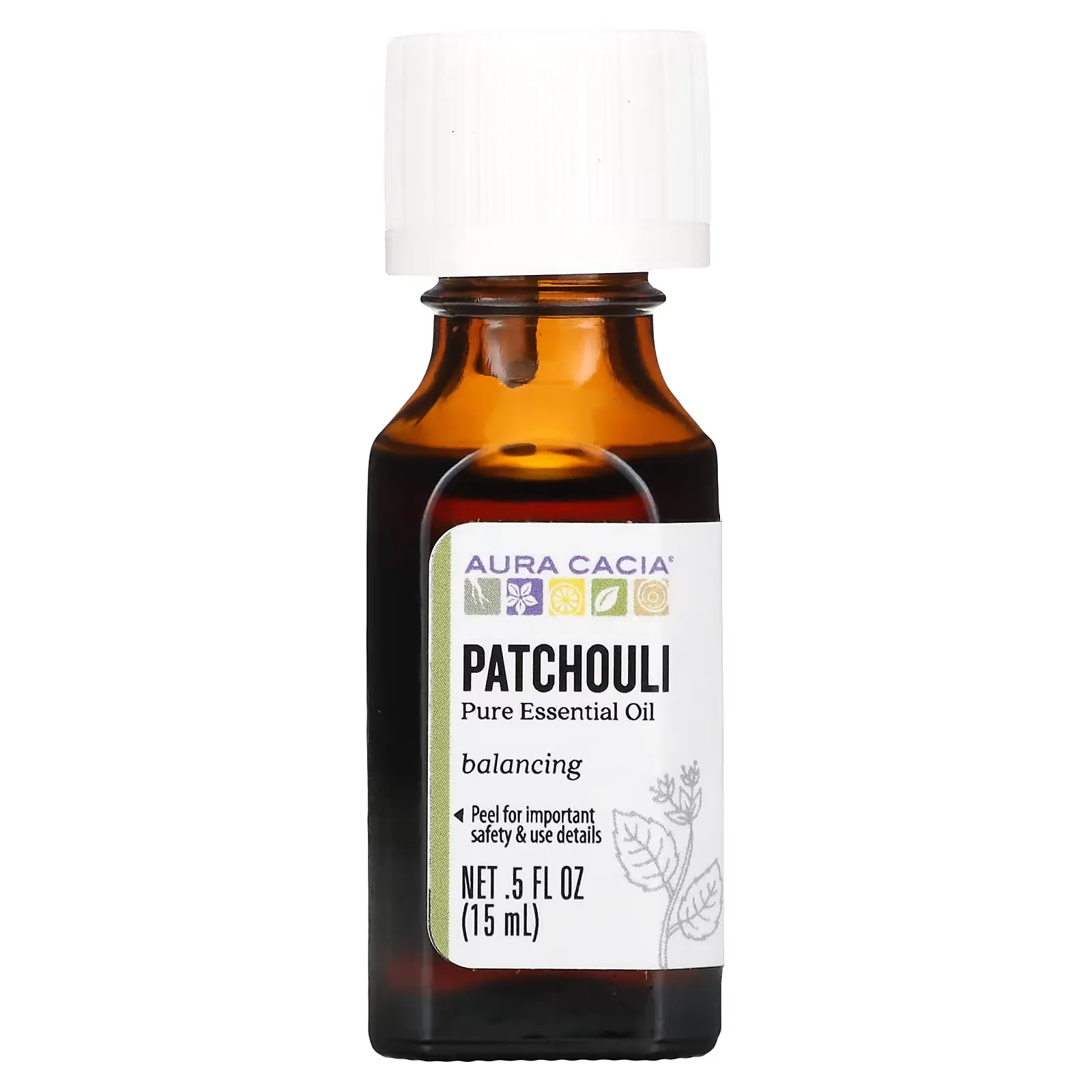 Pure Essential Oil, Patchouli, 0.5 fl oz (15 ml)