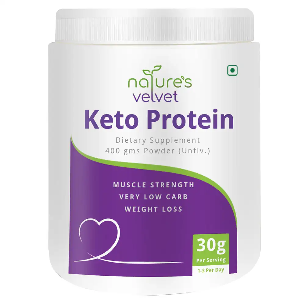 Natures Velvet Keto Protein,  0.88 lb  Unflavoured