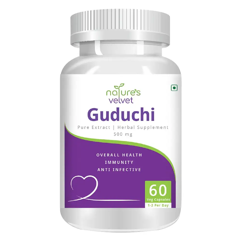 Natures Velvet Guduchi Pure Extract (500 mg),  60 capsules