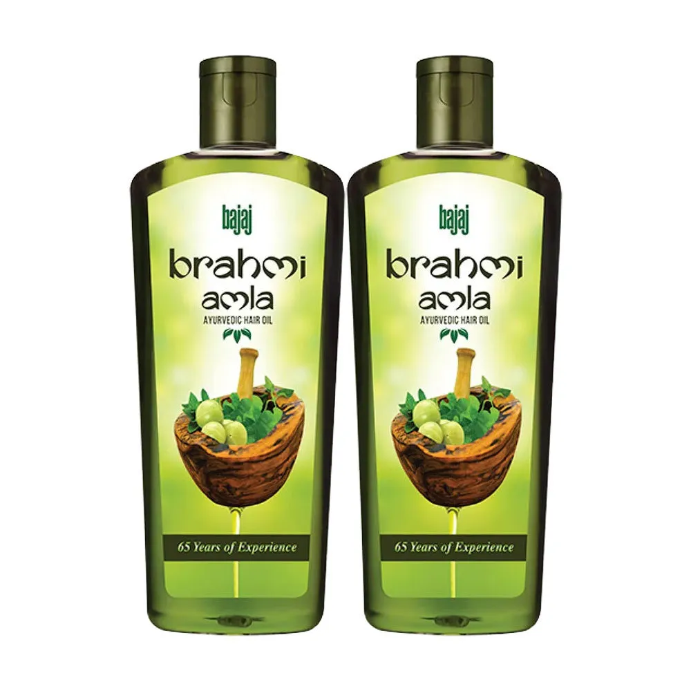 Bajaj Brahmi Amla Ayurvedic Hair Oil - Pack Of 2