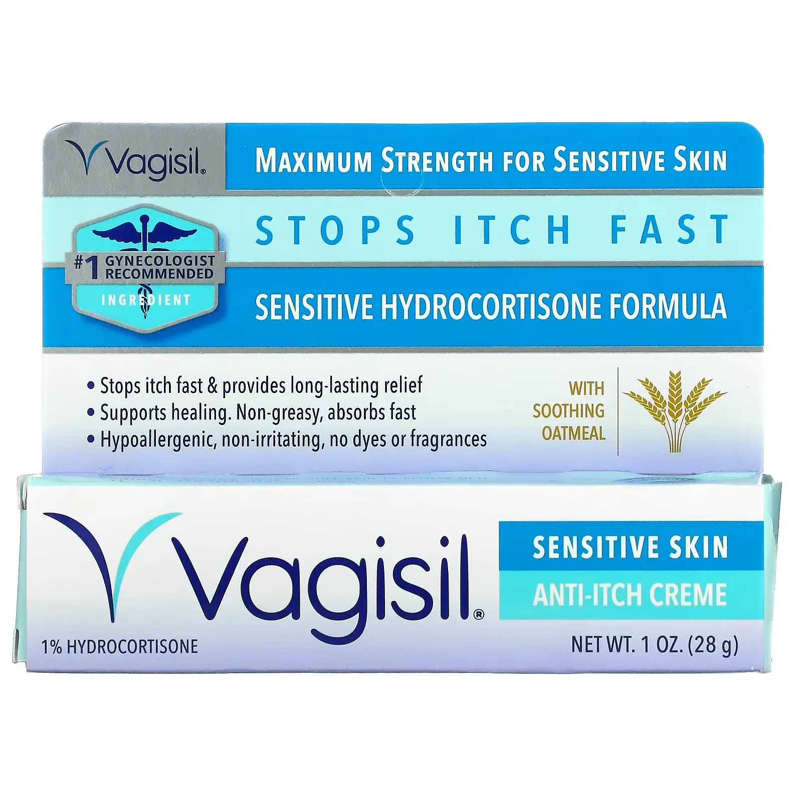 Anti-Itch Creme, Maximum Strength, Sensitive Skin, 1 oz (28 g)