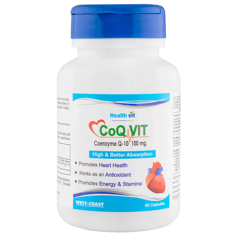 Healthvit CoQ Vit 10 Coenzyme Q10 (100mg),  60 capsules