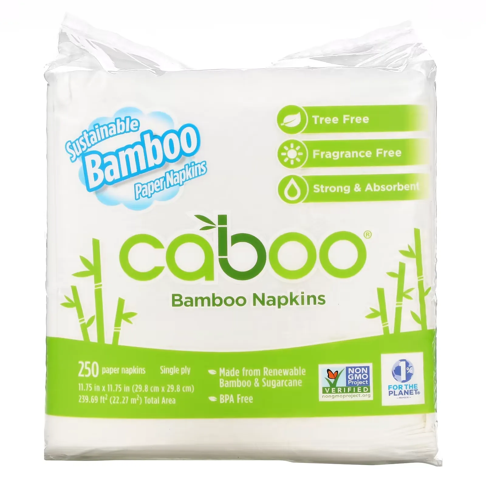 Bamboo Napkins, 250 Paper Napkins