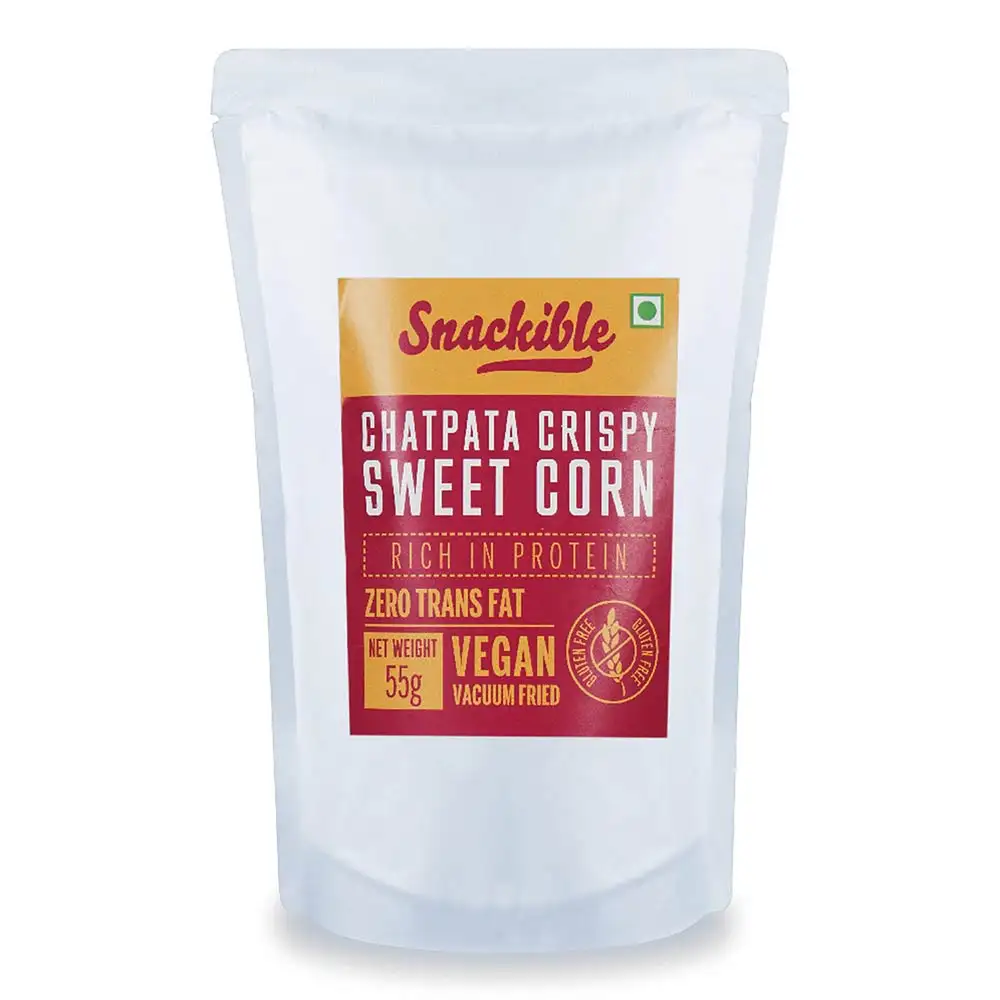 Snackible Chatpata Crispy Sweet Corn,  Unflavoured  55 g