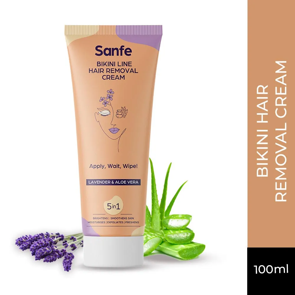 Sanfe Bikini Line Hair Removal Cream With Lavender & Aloevera