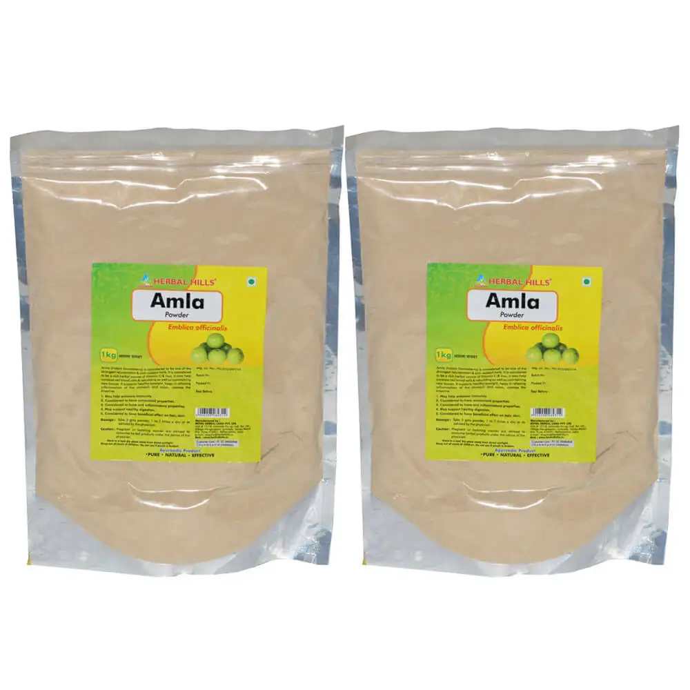 Herbal Hills Amla Powder Pack of 2,  1 kg